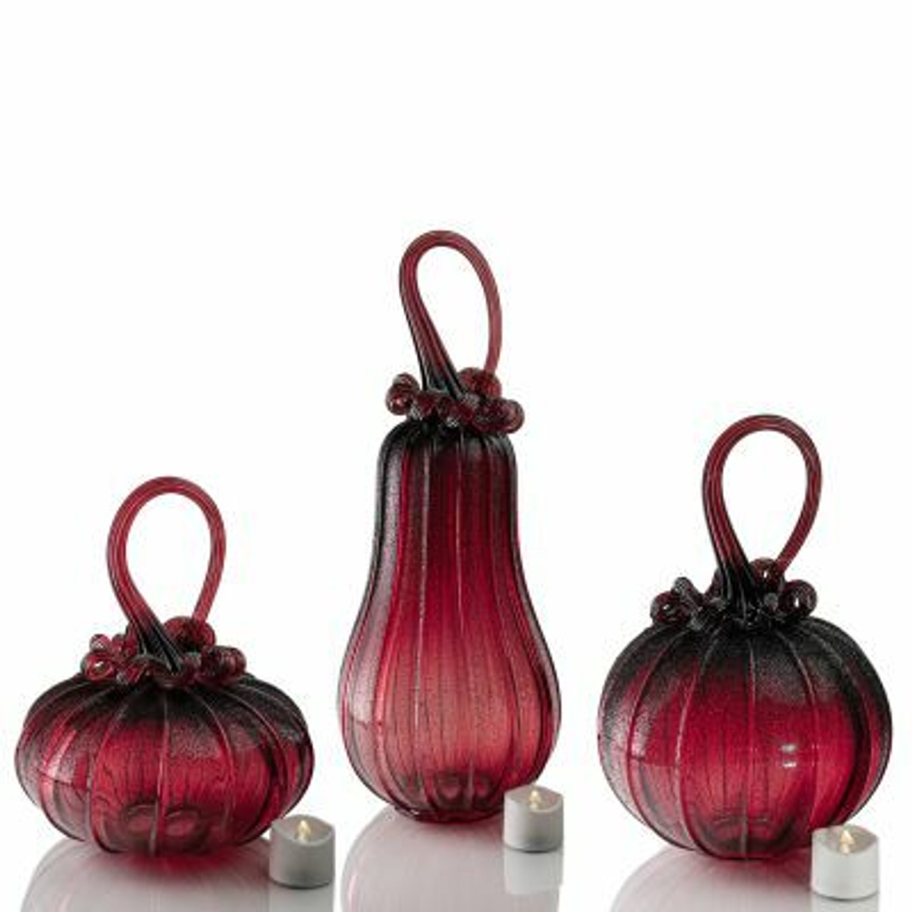 Velvet Glass Pumpkins